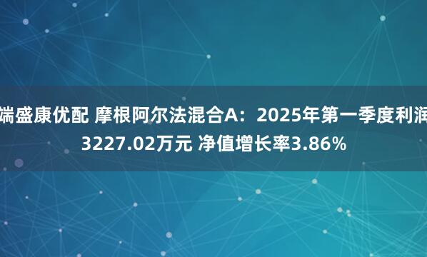 端盛康优配 摩根阿尔法混合A：2025年第一季度利润3227.02万元 净值增长率3.86%