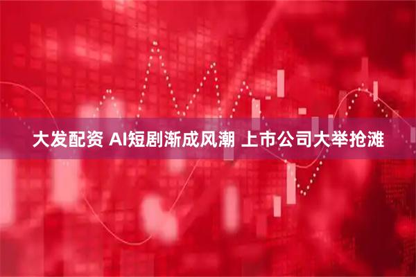 大发配资 AI短剧渐成风潮 上市公司大举抢滩