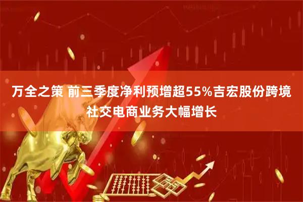 万全之策 前三季度净利预增超55%吉宏股份跨境社交电商业务大幅增长